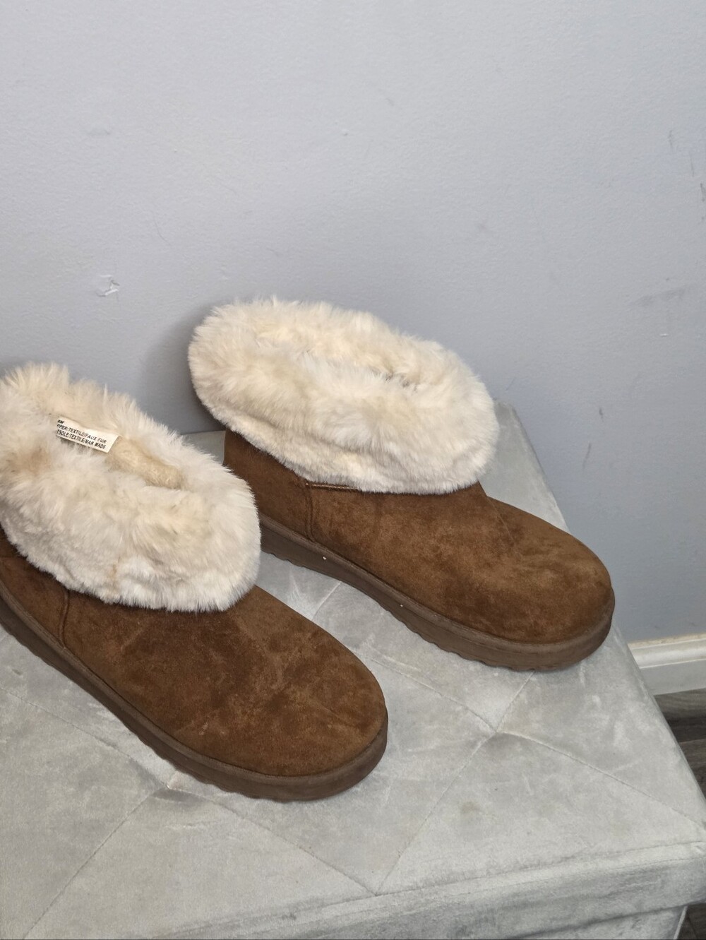 Cliffs by White Mountain Women’s Cozy Faux-Fur Lined Boots Brown, Sz 8